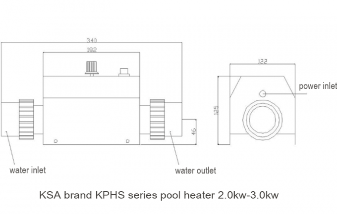 220V Electric Swimming Pool Heater 