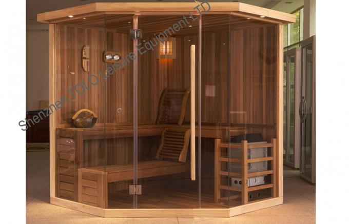 Polygon Cedar Traditional Sauna Indoor For 3 Person - 6 Person