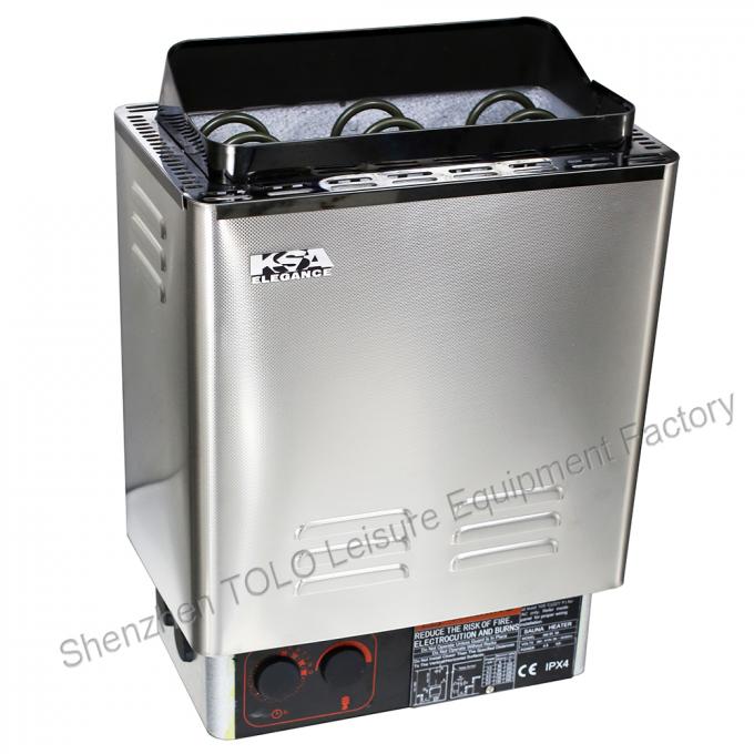 6000 Watt Electric Bathroom Heater 220v - 400v Stainless Steel For Sauna Room