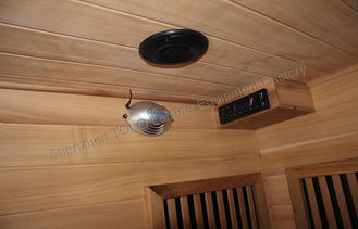 China Hemlock Far Infrared Sauna Cabin , 2 Person Infra-Red Heat Infrared Sauna Room supplier