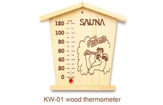 China wooden thermometer Sauna Accessories cabin shape for steam room supplier