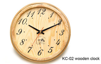 China OEM Sauna Accessories waterpoof , wooden clock round for sauna room supplier