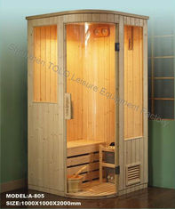 China Dry Steam Traditional Sauna , Electric Pine / Cedar / Hemlock Sauna Rooms supplier