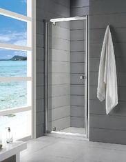 China 6mm Tempered Glass Fully Enclosed Shower Cubicle Frameless Sliding 800 × 1850mm supplier