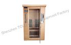 1 Person Far Infrared Dry Heat Sauna Canadian Cedar With Dual Control Panel