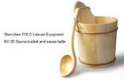 China Wooden Durable Sauna Accessories light weight , handcraft bucket factory