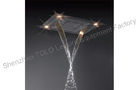 China Recessed Ceiling Rainfall Shower Head Luxury LED Lighted 600 x 800mm factory