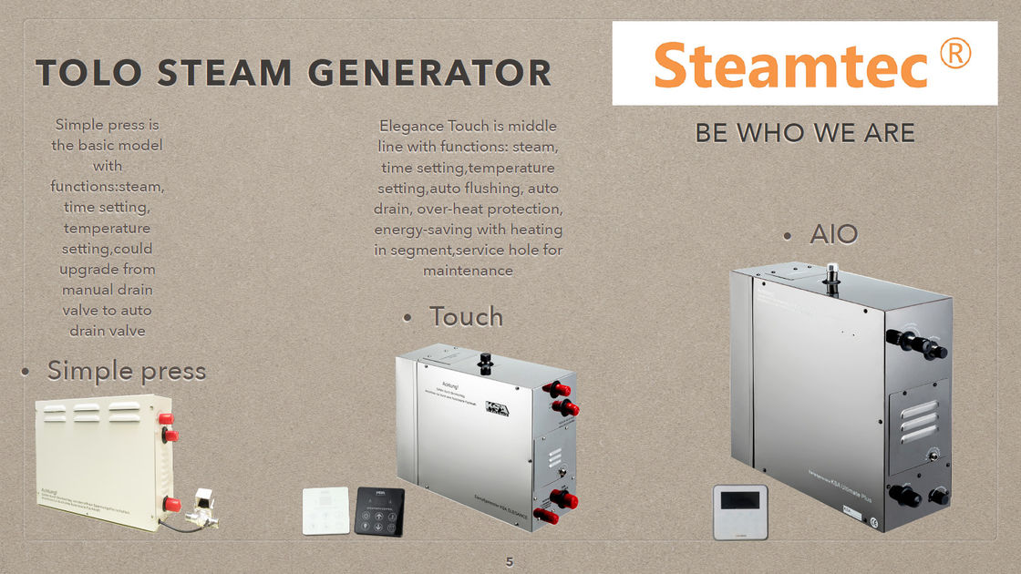 Home Shower Steam Generator Automatally With Digital Display , CE Approved