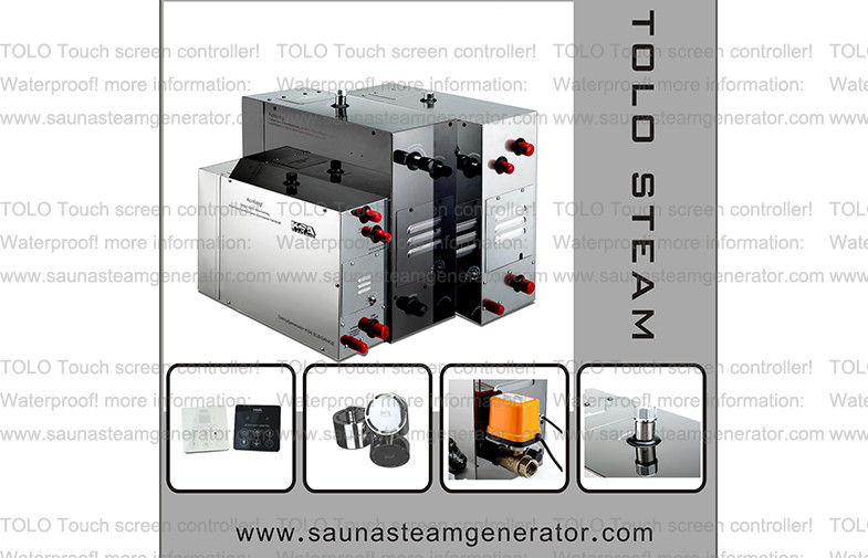 Stainless Steel Electric Steam Shower Generator Units / Sauna Equipment